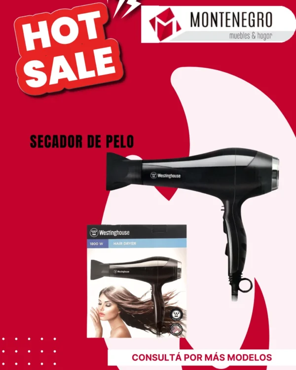 SECADOR DE PELO WESTINGHOUSE 1800W