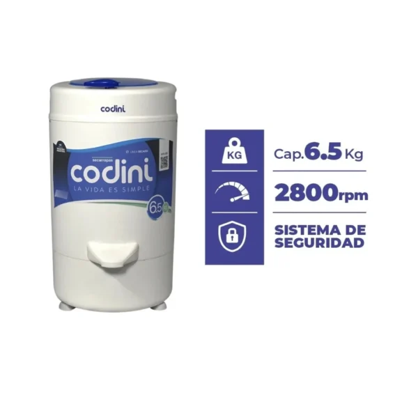 SECARROPA CODINI ADVANCE 6.5KG 2870 - Imagen 2