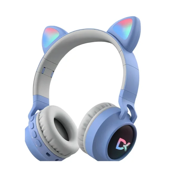 AURICULARES DEKKIN GATITO CELESTE