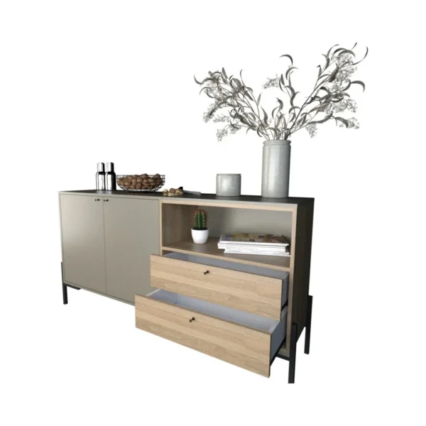 BAHUIT TABLES 150 GRIS/OLMO 4253 - Imagen 2