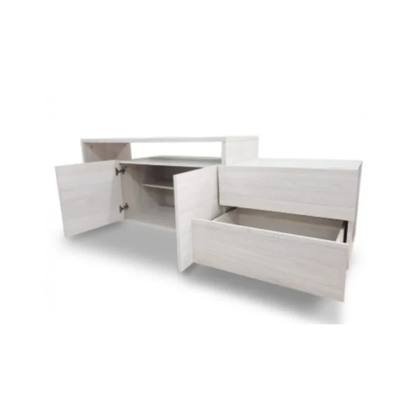 MESA TV PLATINUM 180 GRIS ANDINO 2605 - Imagen 2