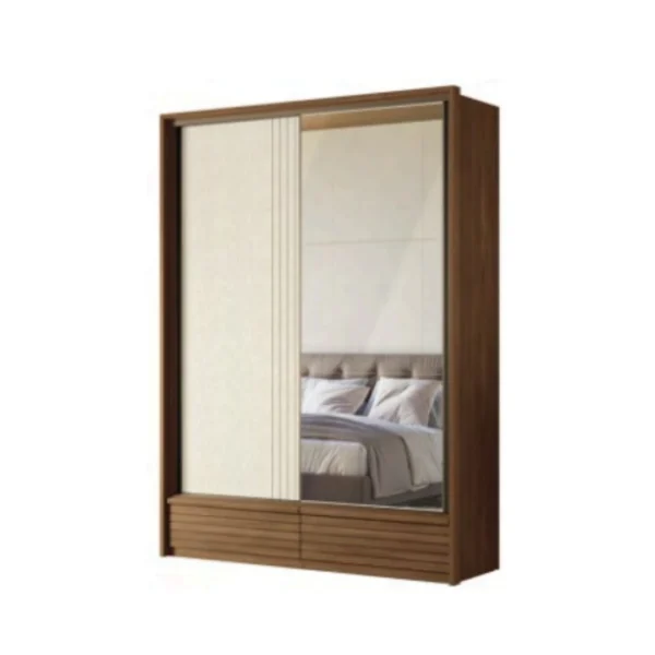 PLACARD AUD SANTOS ANDIRA 2PTAS CORR C/ESPEJO JATOBA/ARENA