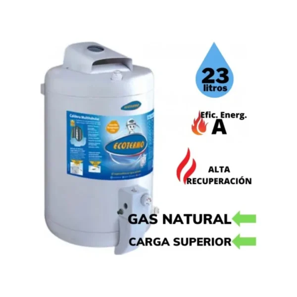 TERMOTANQUE ECOTERMO 23L GN ALT.REC - Imagen 2