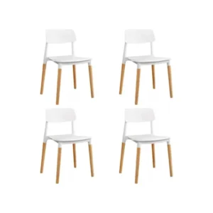 SILLA MILAN BLANCA X 4 UNIDADES WEB