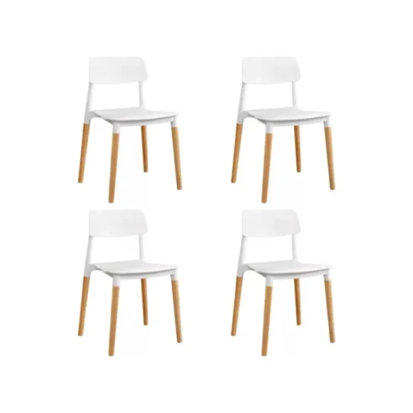 SILLA MILAN BLANCA X 4 UNIDADES WEB