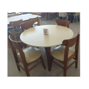 JGO COMEDOR INMACOL MESA RED. 120 + 4 SILLAS NORWAY