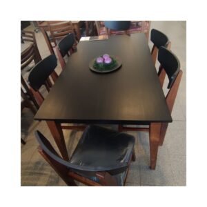 JGO COMEDOR INMACOL MESA 150 MEDITERRANEO + 6 SILLAS CURVAS