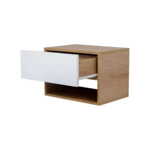 MESA DE LUZ RICCHEZZE FLOTANTE 1C MURANO HICKORY BLANCO