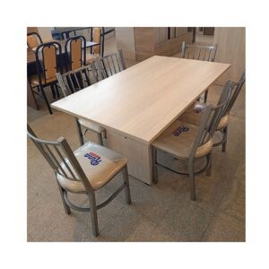 JGO COMEDOR 150 PLATINUM + 6 SILLAS TURIN